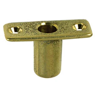Perko Top Mount Rowlock Sockets, Manganese Bronze, 2-3/8 x 7/8 x 1 in, 2pk