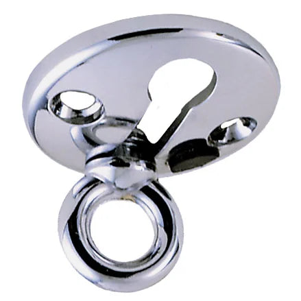 Perko Fender Lock, Chrome-Plated Zinc Alloy, 3/8 in Eye, 1-1/2 in Flange
