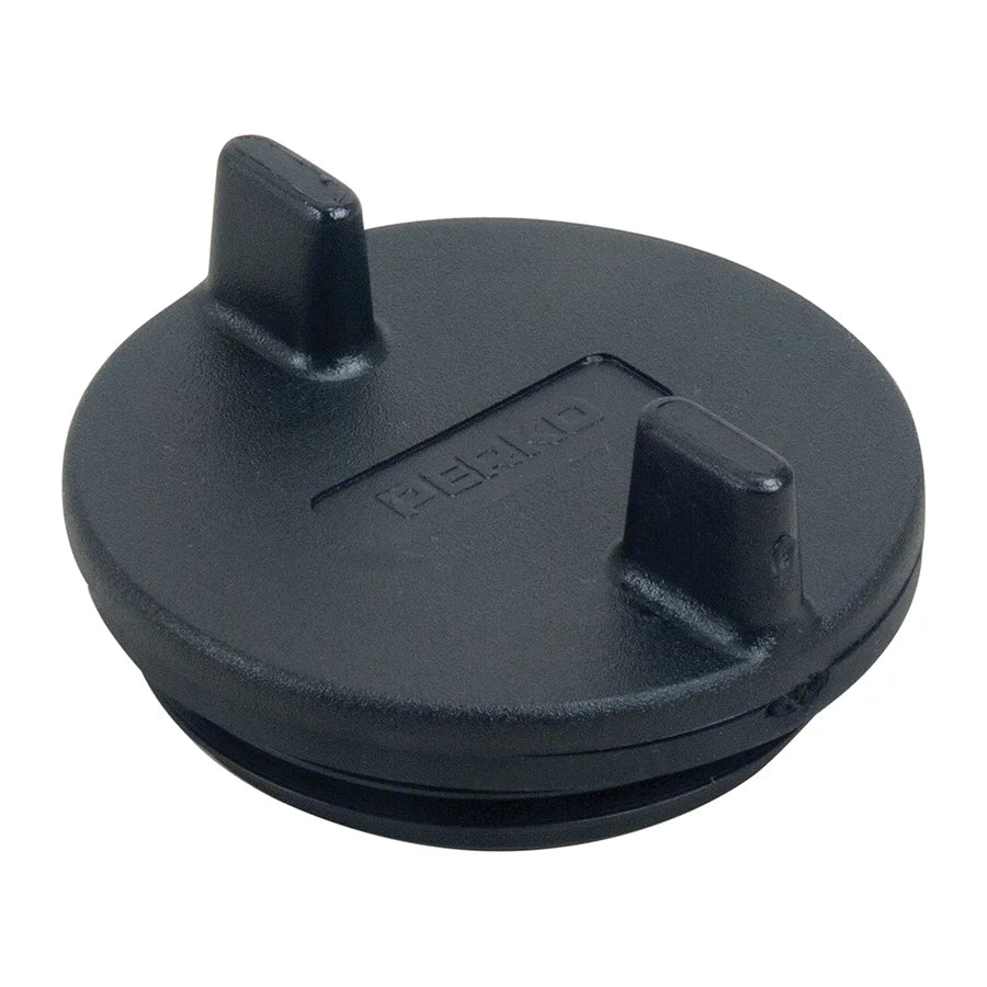 Perko Gas Fill, 1-1/2 in Hose, Chrome-Plated Zinc Alloy, Black Polymer Flange