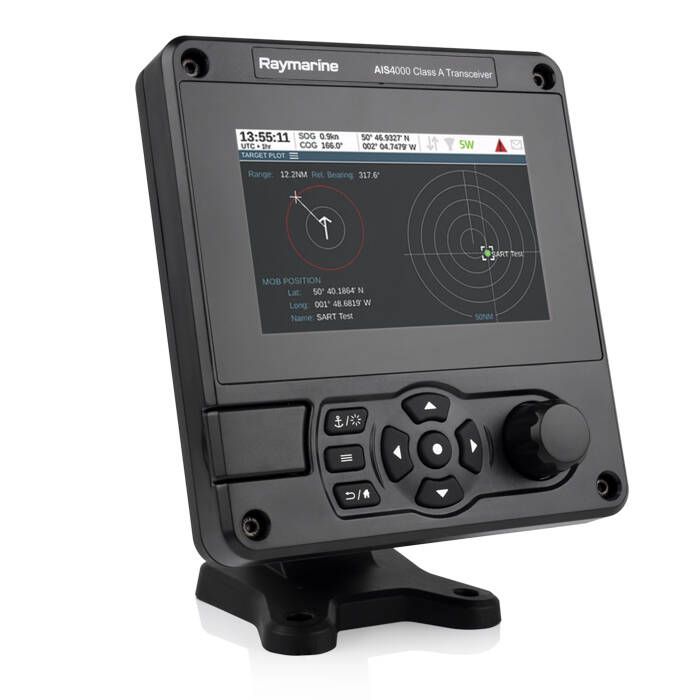 Raymarine AIS4000 Class A AIS Transceiver, NMEA 2000, 12-24V, IPX6/IPX7, Wi-Fi, 5 in Color LCD