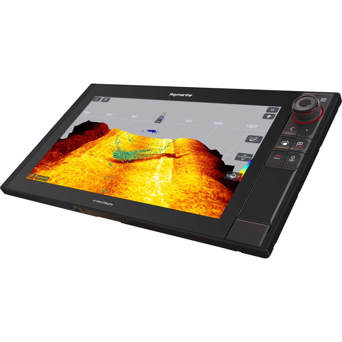 Raymarine Axiom Pro 16 RVX Multifunction Display, No Transducer, Navionics+ North America Charts, RealVision 3D Sonar, 1kW CHIRP Sonar, HybridTouch Control