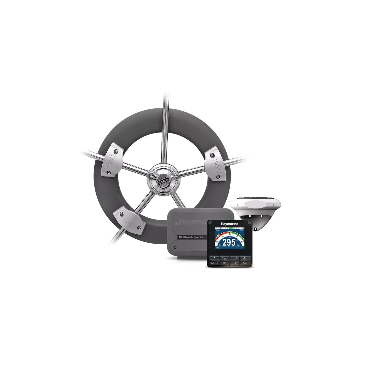 Raymarine EV-100 Wheel Pilot, For Wheel-Steered Sailboats, p70s Control, Up to 16,500 lb Displacement, SeaTalkNG, NMEA 2000