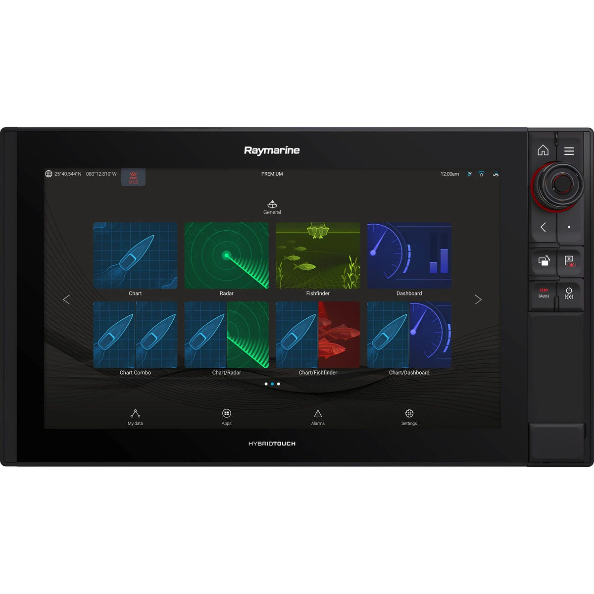 Raymarine Axiom Pro 16 S Multifunction Display, CHIRP Sonar, HybridTouch, NMEA 2000, No Charts