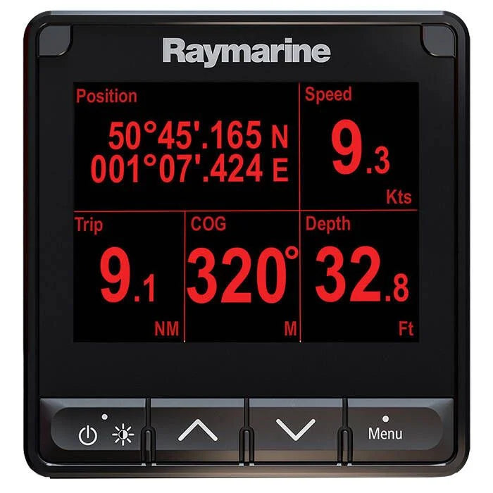 Raymarine i70s System Pack, Wind Depth Speed Transducers, 4.1 in Display, SeaTalkng, NMEA 2000, IPX6/IPX7