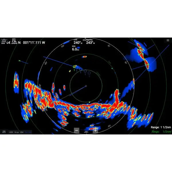 Raymarine Quantum 2 Q24D Radar Dome, 18 in, Doppler, CHIRP, Wi-Fi, Ethernet, Black Radome, No Cables
