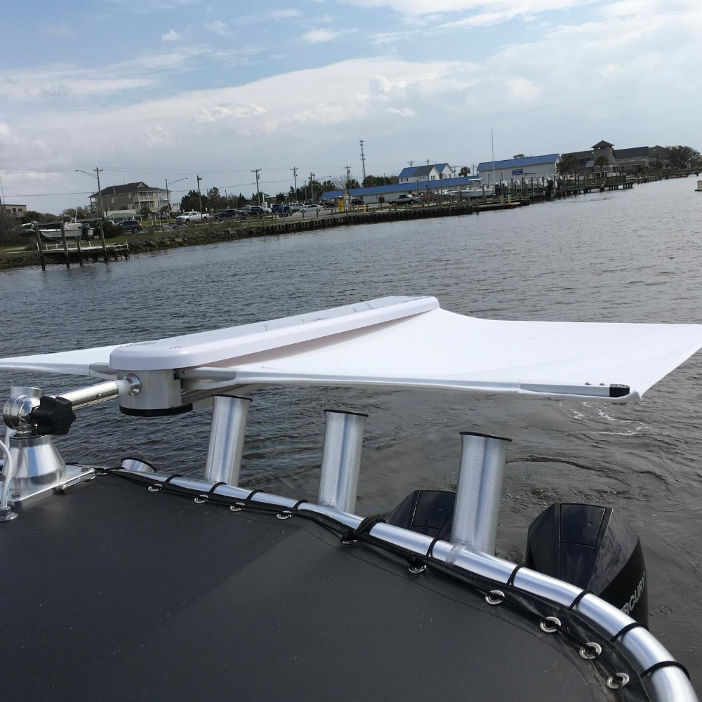TACO Marine Grand Slam 170 Outrigger Top Mounts, For 1-1/8 in Tele-Outrigger Poles, Pair, Stainless Steel, Anodized Aluminum