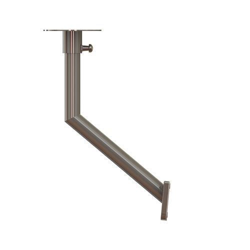 TACO Marine Stainless Steel Table Base, For Side Mount Table Pedestal System, 1-5/8 in Tube, 6-1/4 in Flange, Locking Pull Pin, Polished