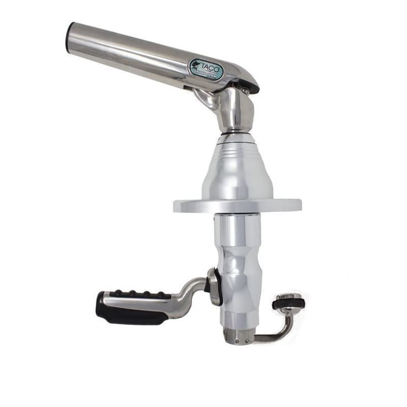 TACO Marine Pro Series GS-500 Outrigger Mounts, For Carbon Fiber Tele-Outriggers Up to 24 ft, Twist & Lock Arm