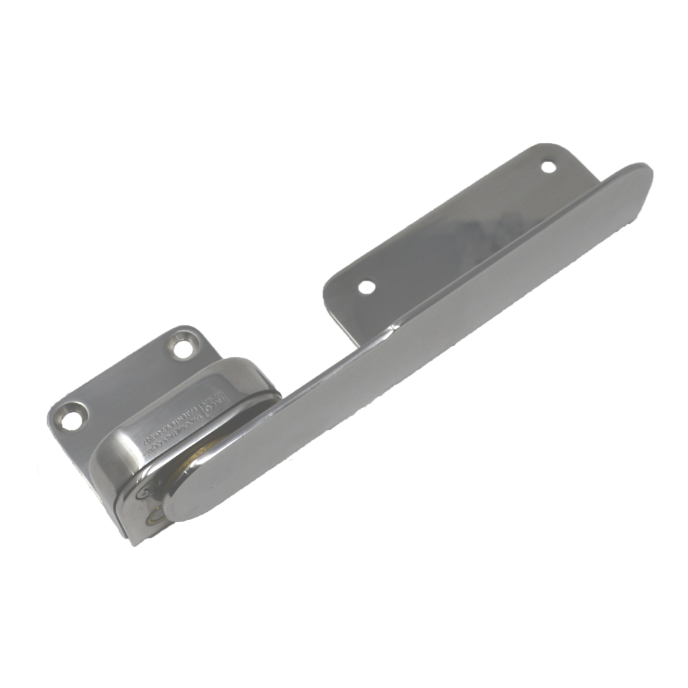 TACO Marine Command Ratchet Hinges, 9-3/8 in, Polished Type-304 Stainless Steel, Pair
