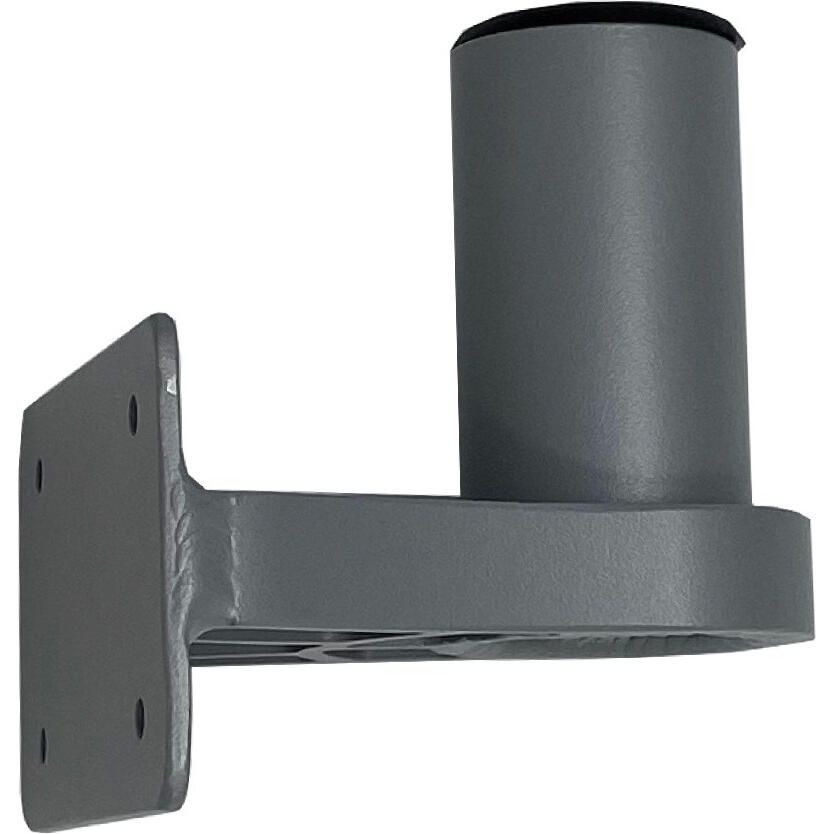 TACO Marine ShadeFin Mini Side Wall Mount, Backing Plate, 6061 Aluminum, 304 SS, Misty Silver Finish