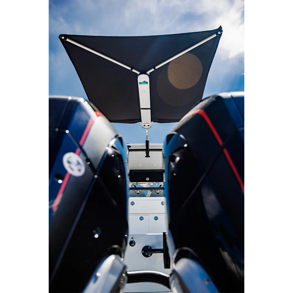 TACO Marine ShadeFin Fixed Rod Holder Mount, For Standard Rod Holders, Type-304 Stainless Steel, Nylon Sleeve, Locking Knob