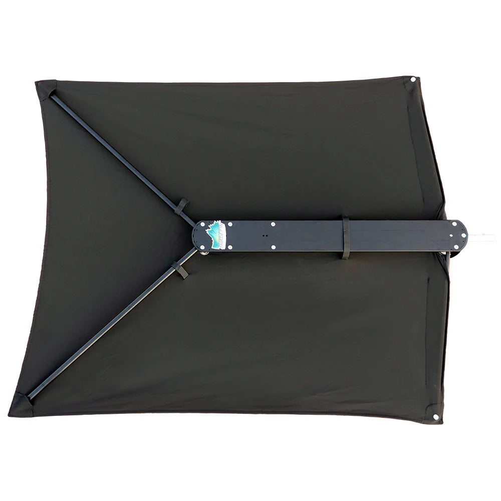 TACO Marine ShadeFin Fixed Rod Holder Mount, For Standard Rod Holders, Type-304 Stainless Steel, Nylon Sleeve, Locking Knob