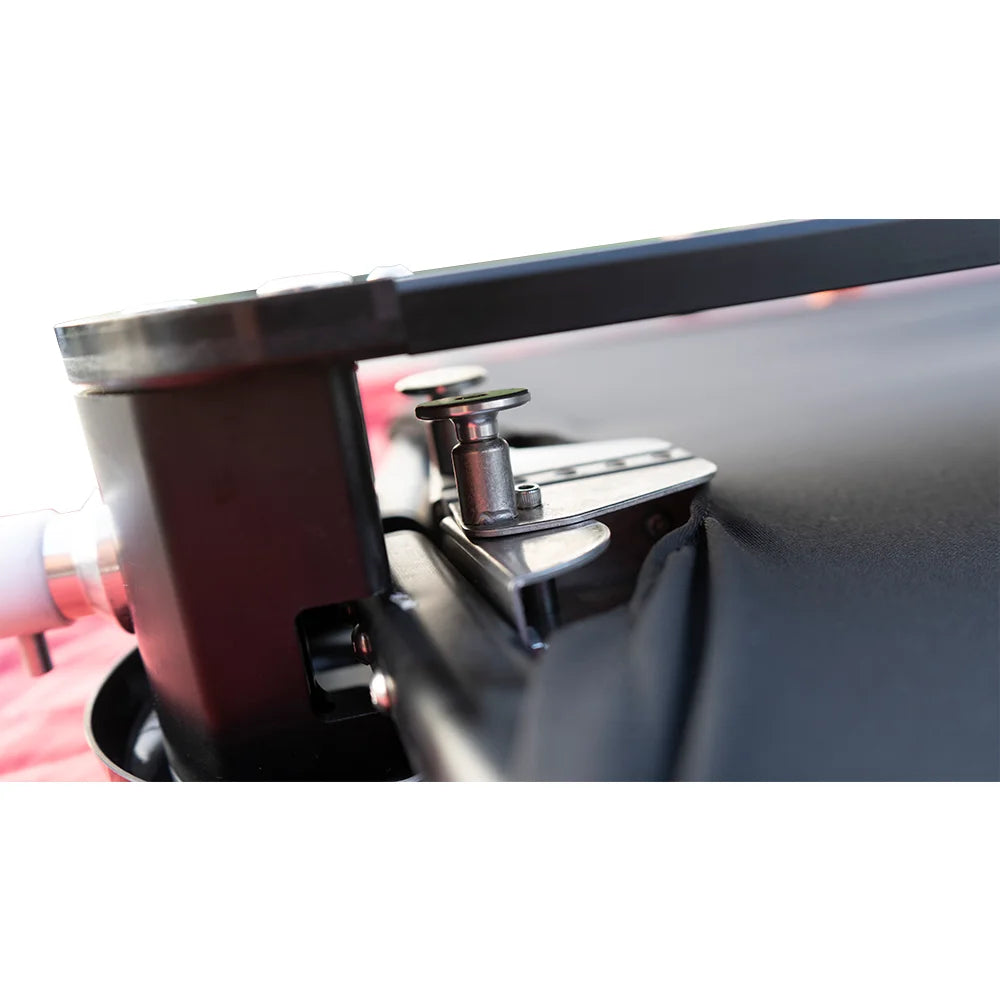 TACO Marine ShadeFin Fixed Rod Holder Mount, For Standard Rod Holders, Type-304 Stainless Steel, Nylon Sleeve, Locking Knob