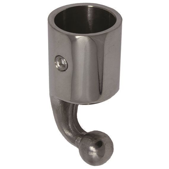TACO Marine 90° Top Cap, For 7/8 in Tube, Set Screw, Polished SS316L