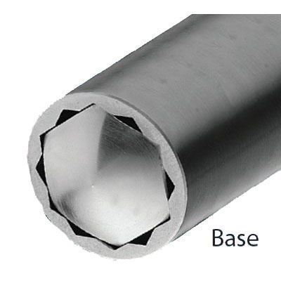 TACO Marine Striker Base Gunnel Mount, For 1-1/8 in Outrigger Poles, Cast 316 Stainless Steel, 12 Locking Positions, Pair