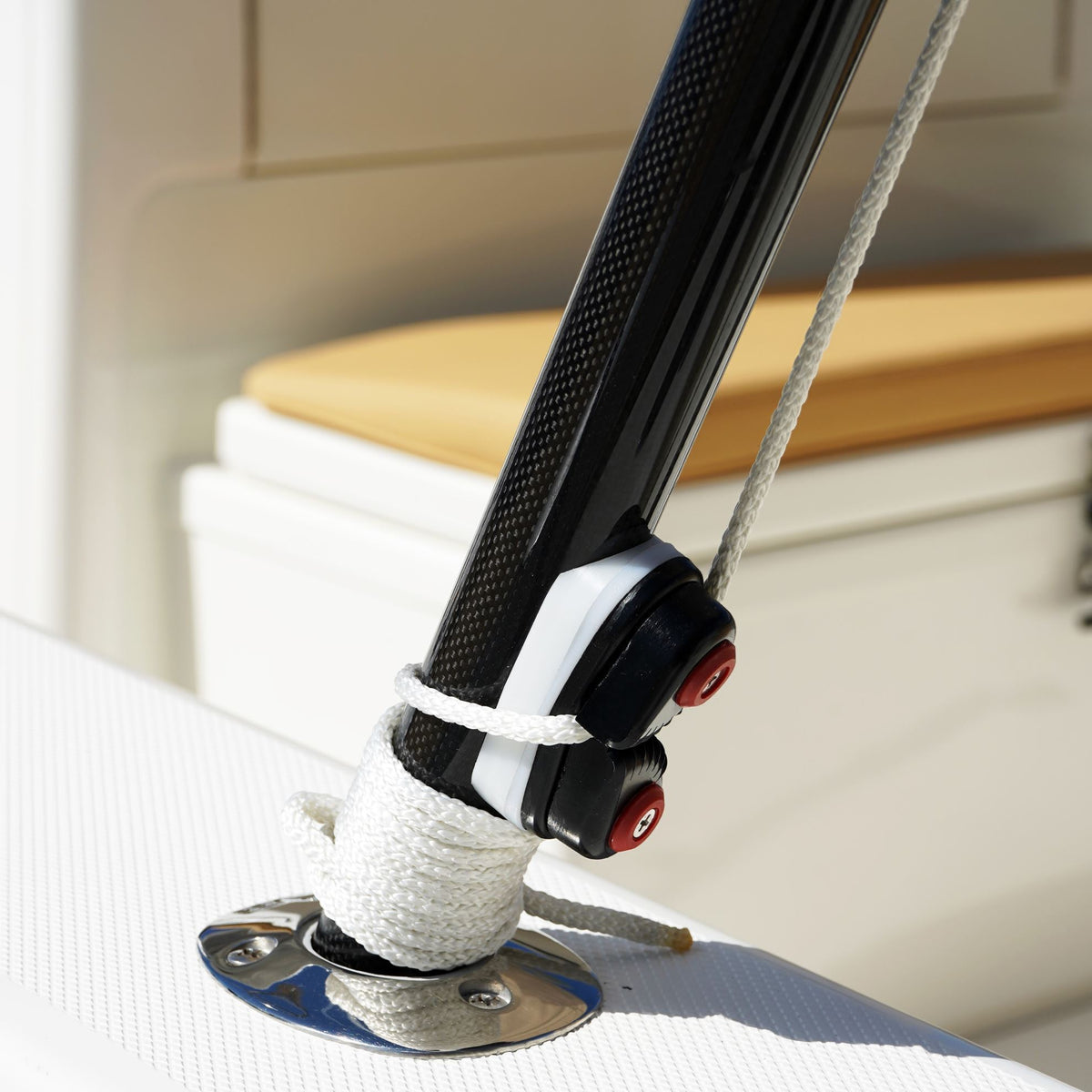 TACO Marine Tele-Sun Shade Poles, Carbon Fiber, 52.89-80.4 in, 1/4 in Pin, 2pk, Mesh Carry Bag