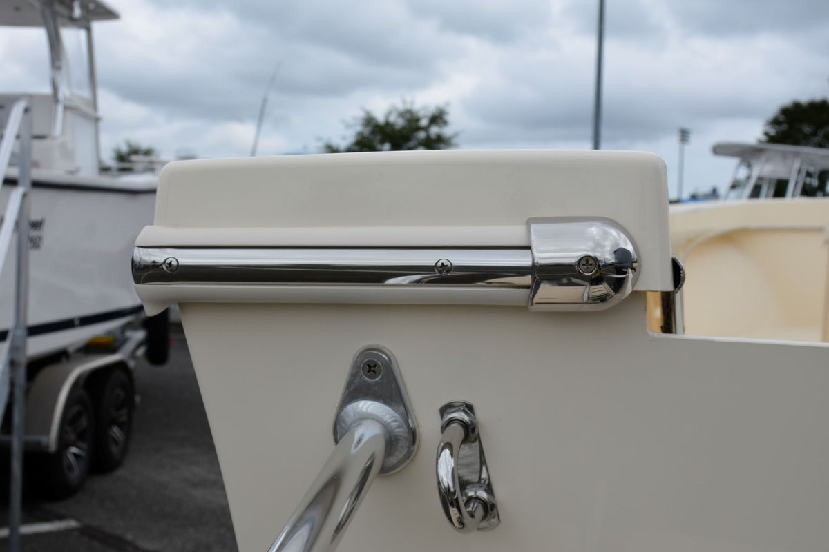 TACO Marine Stainless Steel Hollow Back Rub Rail, 3/4 in x 6 ft, 304 SS, Polished