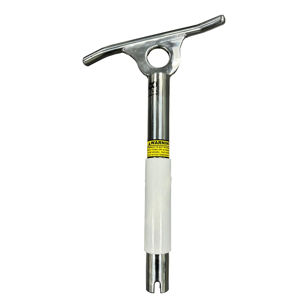 TACO Marine Multi-Purpose Portable Cleat, 15 Degree, Type-304 Stainless Steel, Standard Rod Holder Fit