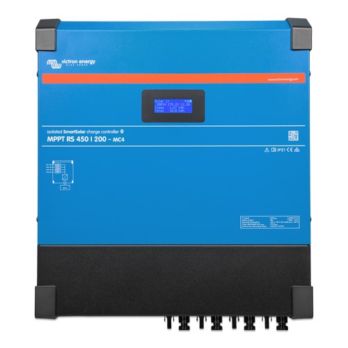 Victron Energy SmartSolar MPPT RS 450/100-MC4 Solar Charge Controller, 450V PV Input, 100A, 48V, VE.Can, VE.Direct