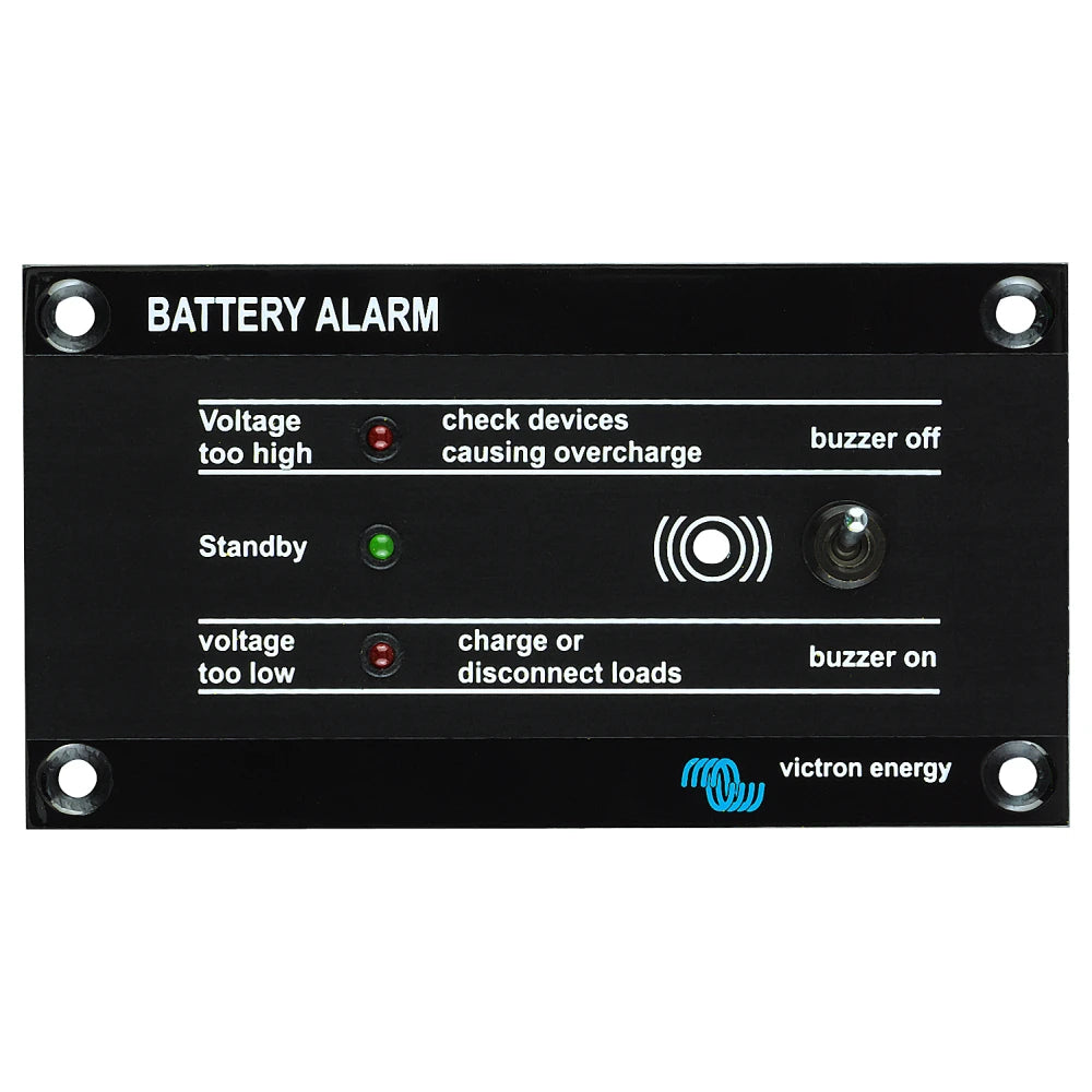 Victron Energy Battery Alarm GX Panel, 12/24V, Audible and Visual Alarms, Potential-Free NO/NC Contact