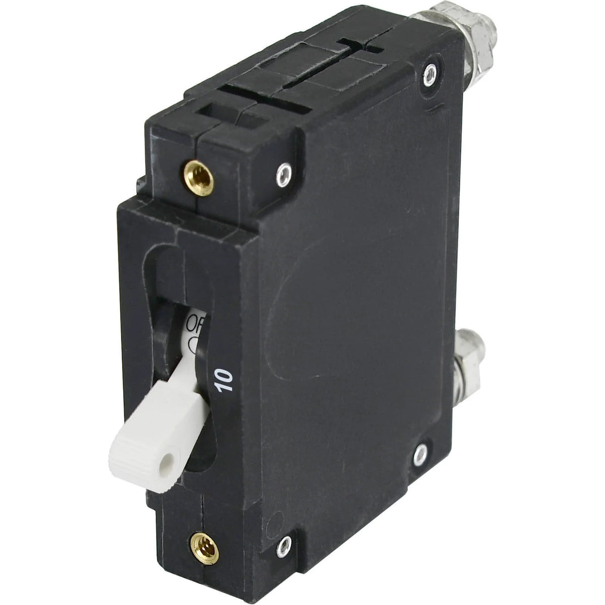 Blue Sea Systems C-Series Toggle Circuit Breaker, Single Pole, AC/DC, Magnetic Hydraulic, Trip Free