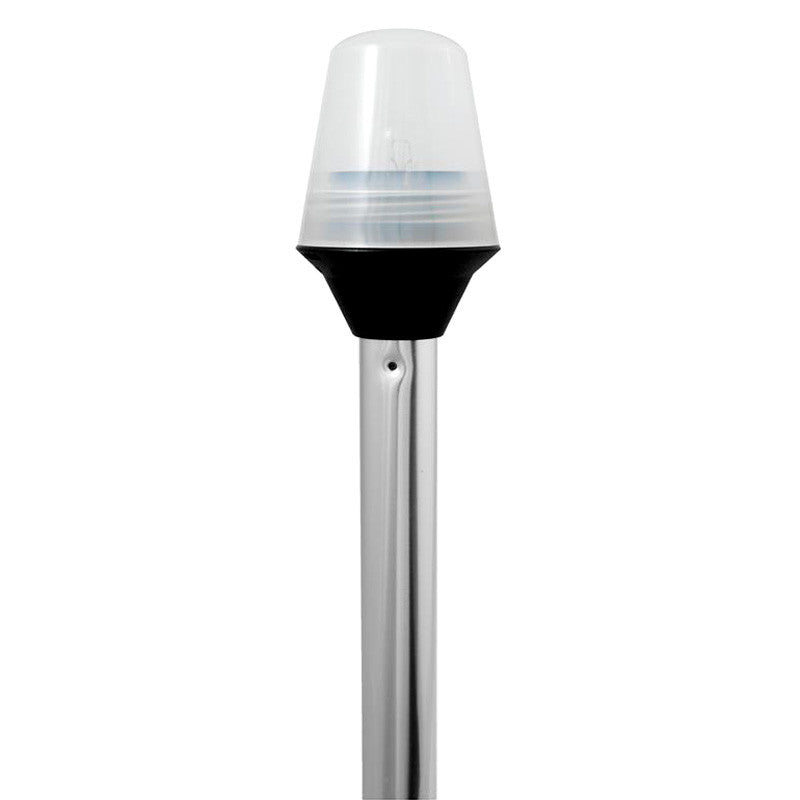 Attwood Marine Frosted Globe All-Round Pole Light, 12V, 2 NM 360° Visibility, 9W, 2-Pin Locking Collar