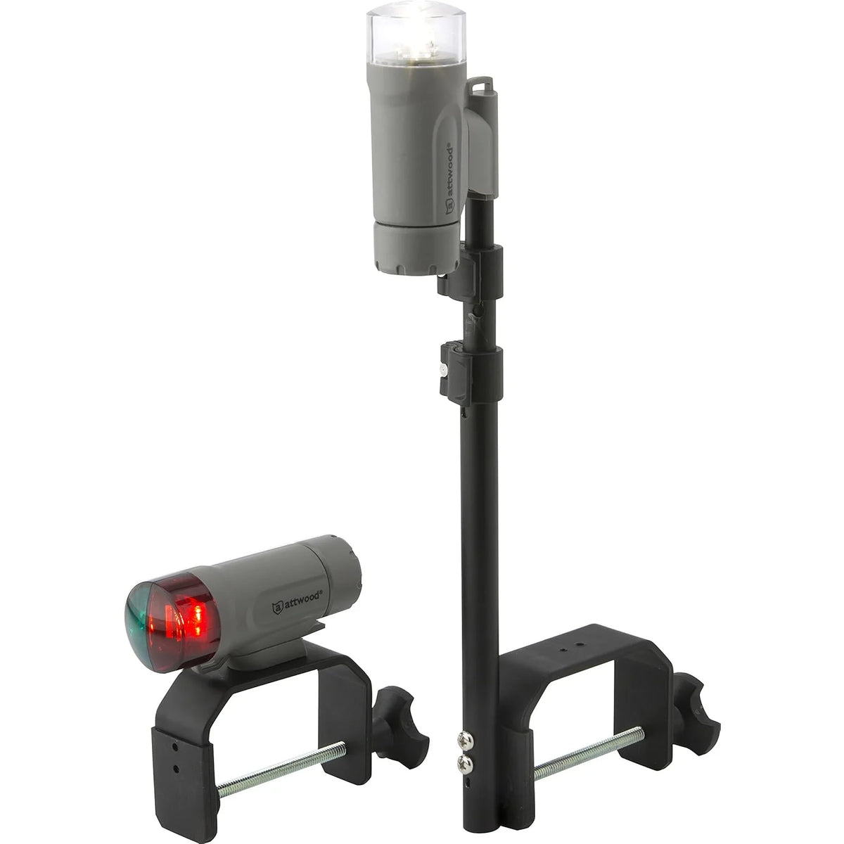 Attwood Marine Portable LED Navigation Light Kit, Bow & Stern, 3 AAA
