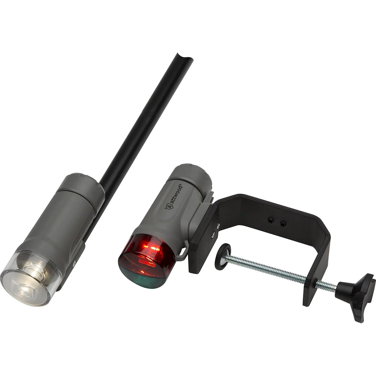 Attwood Marine Portable LED Navigation Light Kit, Bow & Stern, 3 AAA