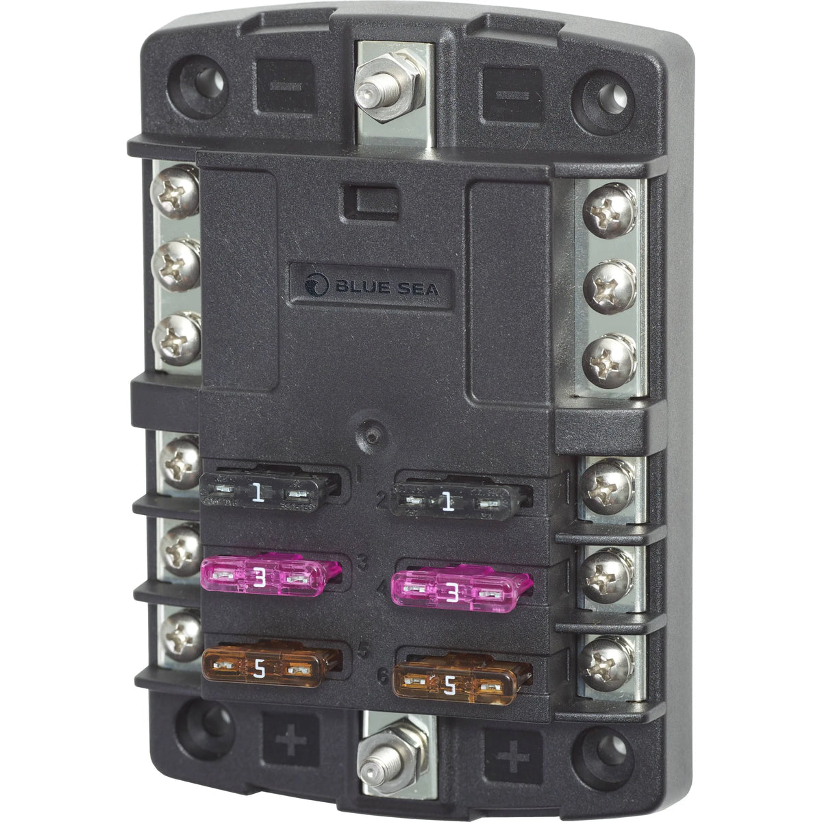Blue Sea Systems ST Blade Fuse Block, ATO/ATC, 32V DC, Screw Terminal