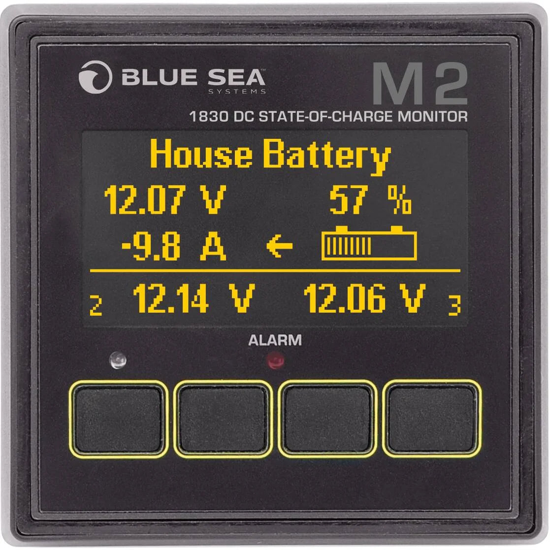 Blue Sea Systems M2 OLED Digital Monitor, IP66