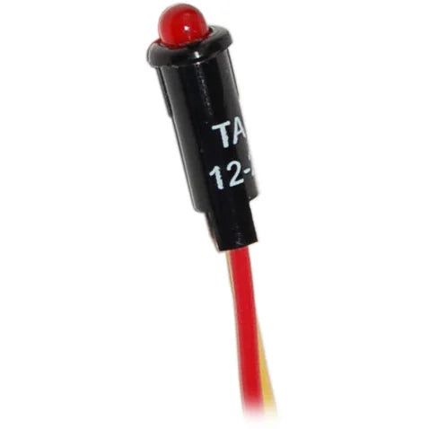 Blue Sea Systems Panel LED Indicator Light, For Circuit Breaker Panels, 11/64 in Mounting Hole, Push-In Mount