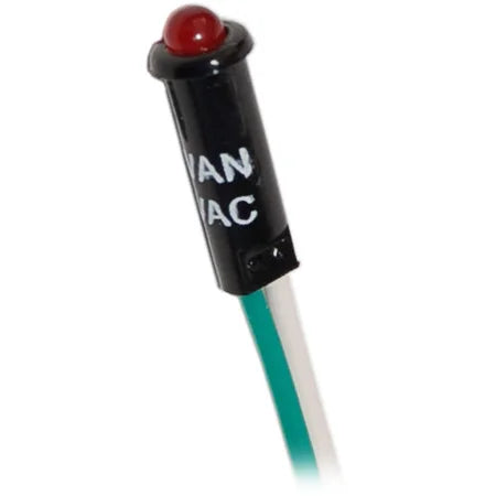 Blue Sea Systems Panel LED Indicator Light, For Circuit Breaker Panels, 11/64 in Mounting Hole, Push-In Mount