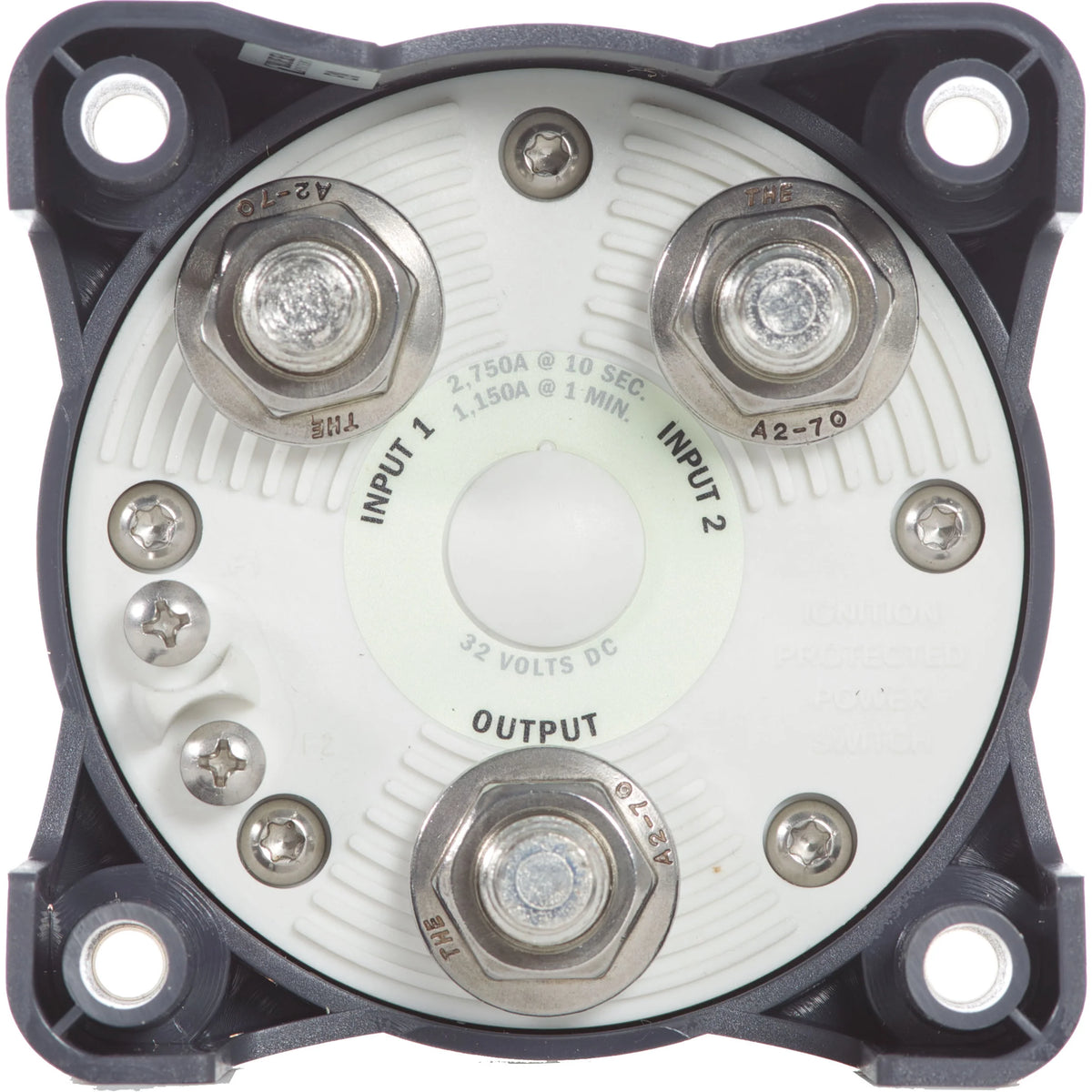 Blue Sea Systems HD-Series Heavy Duty Battery Switch, 32V DC, IP66, Ignition Protected, 4/0 AWG Cable, 1/2 in Studs
