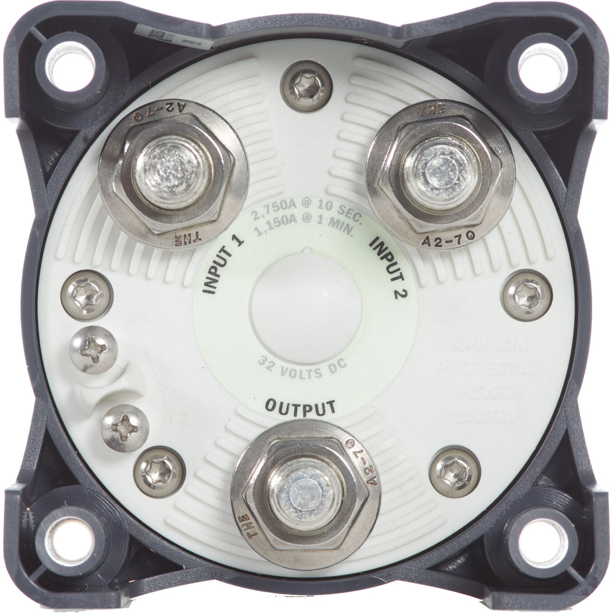 Blue Sea Systems HD-Series Heavy Duty Battery Switch, 32V DC, IP66, Ignition Protected, 4/0 AWG Cable, 1/2 in Studs