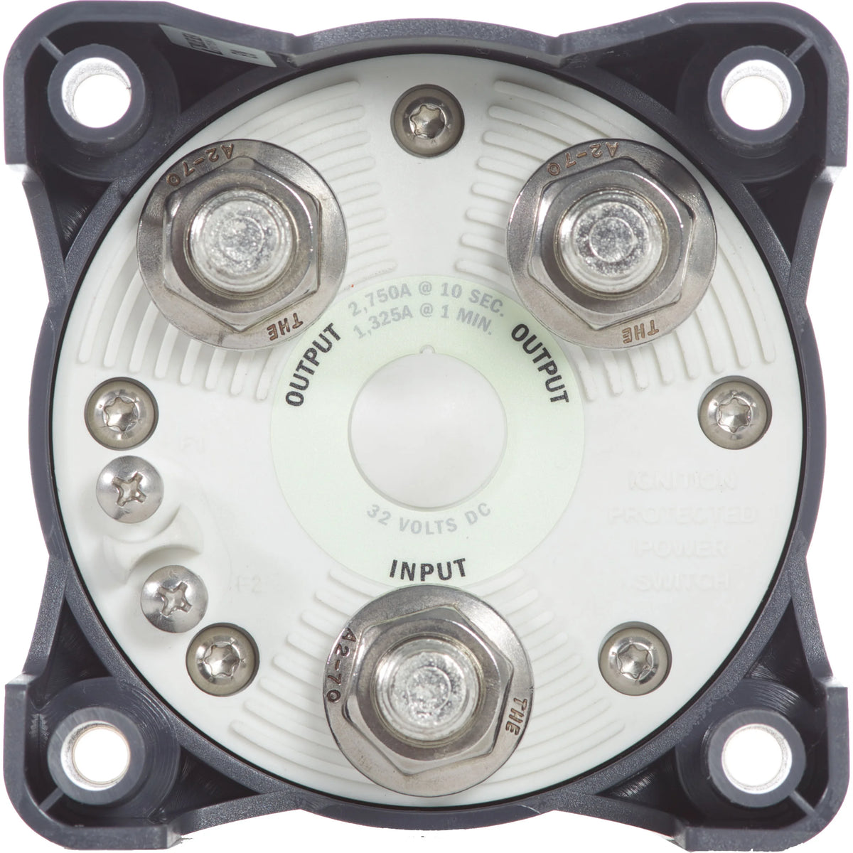 Blue Sea Systems HD-Series Heavy Duty Battery Switch, 32V DC, IP66, Ignition Protected, 4/0 AWG Cable, 1/2 in Studs