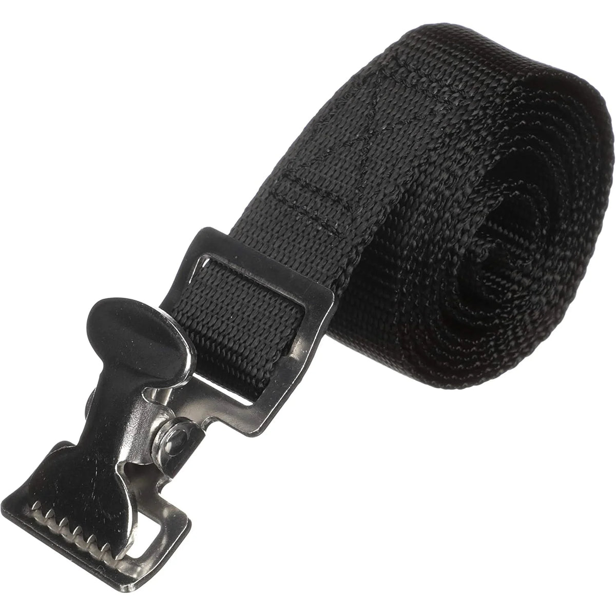 Attwood Marine Fuel Tank Strap Set, 1 in White Nylon Strap, Quick-Release Buckle, Footman Loops
