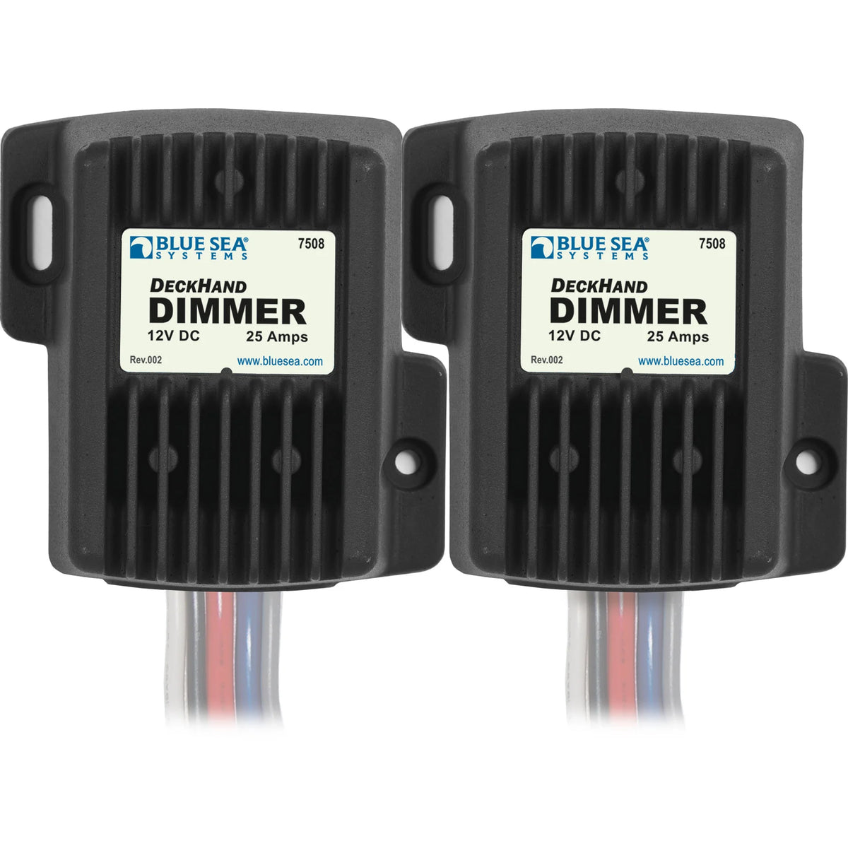Blue Sea Systems DeckHand Dimmer, For Non-Regulated LED, Incandescent and Halogen Lights, 0-100% Voltage Control, Momentary Switch, Last Setting Memory