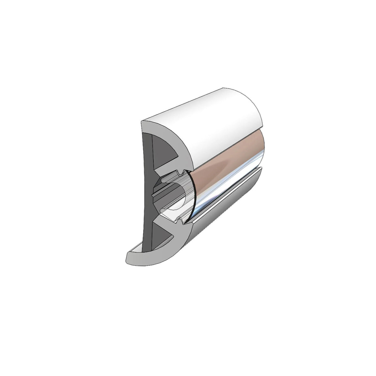 TACO Marine SuproFlex Medium Rub Rail Kit, 2 in x 29/32 in, Co-Extruded Vinyl