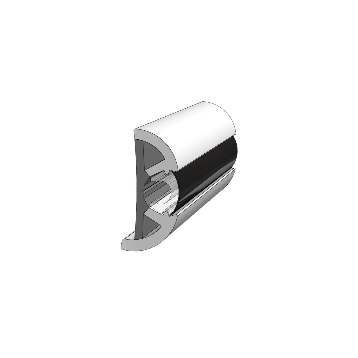 TACO Marine SuproFlex Medium Rub Rail Kit, 2 in x 29/32 in, Co-Extruded Vinyl