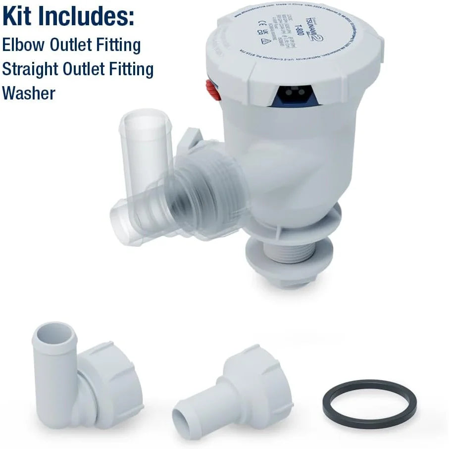 Attwood Marine Tsunami Mk2 T800 Aerator Pump, 12V, 800 GPH, IP68
