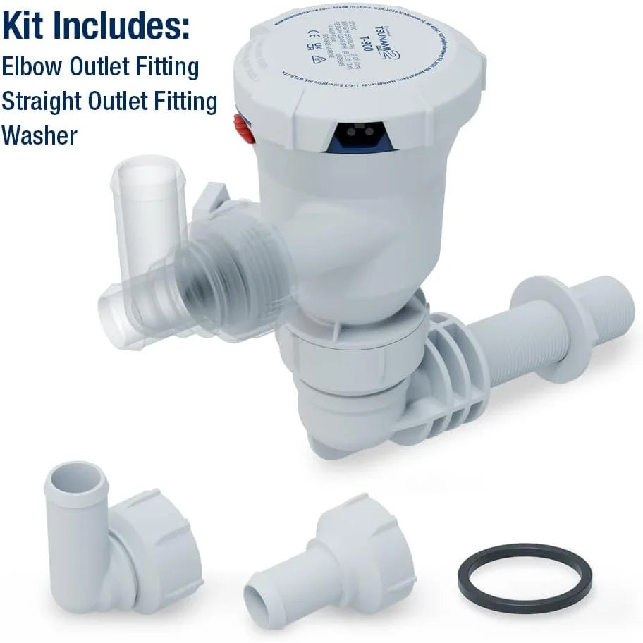 Attwood Marine Tsunami Mk2 T800 Aerator Pump, 12V, 800 GPH, IP68
