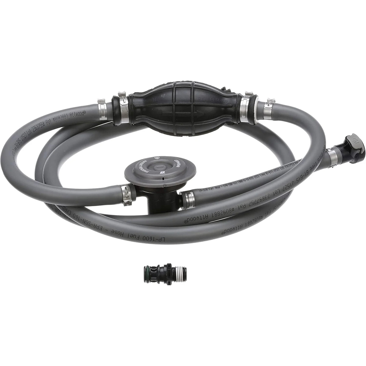 Attwood Marine Mercury Fuel Line Kit, 3/8 in x 6 ft, Universal Sprayless Connector