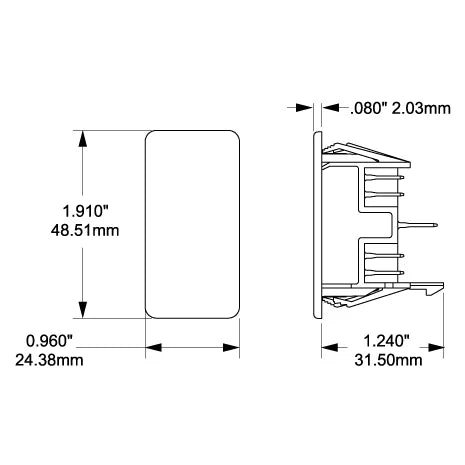Blue Sea Systems Contura Switch Mounting Panel