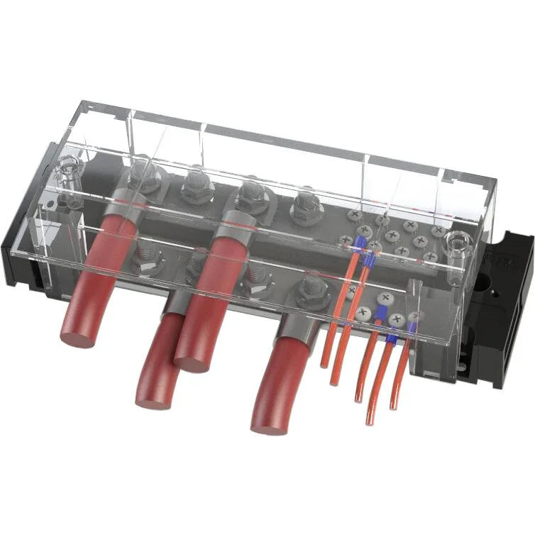 Blue Sea Systems PowerBar 1000 Busbar, 1000A, 150V, Tin-Plated Copper, Snap-On Insulating Cover