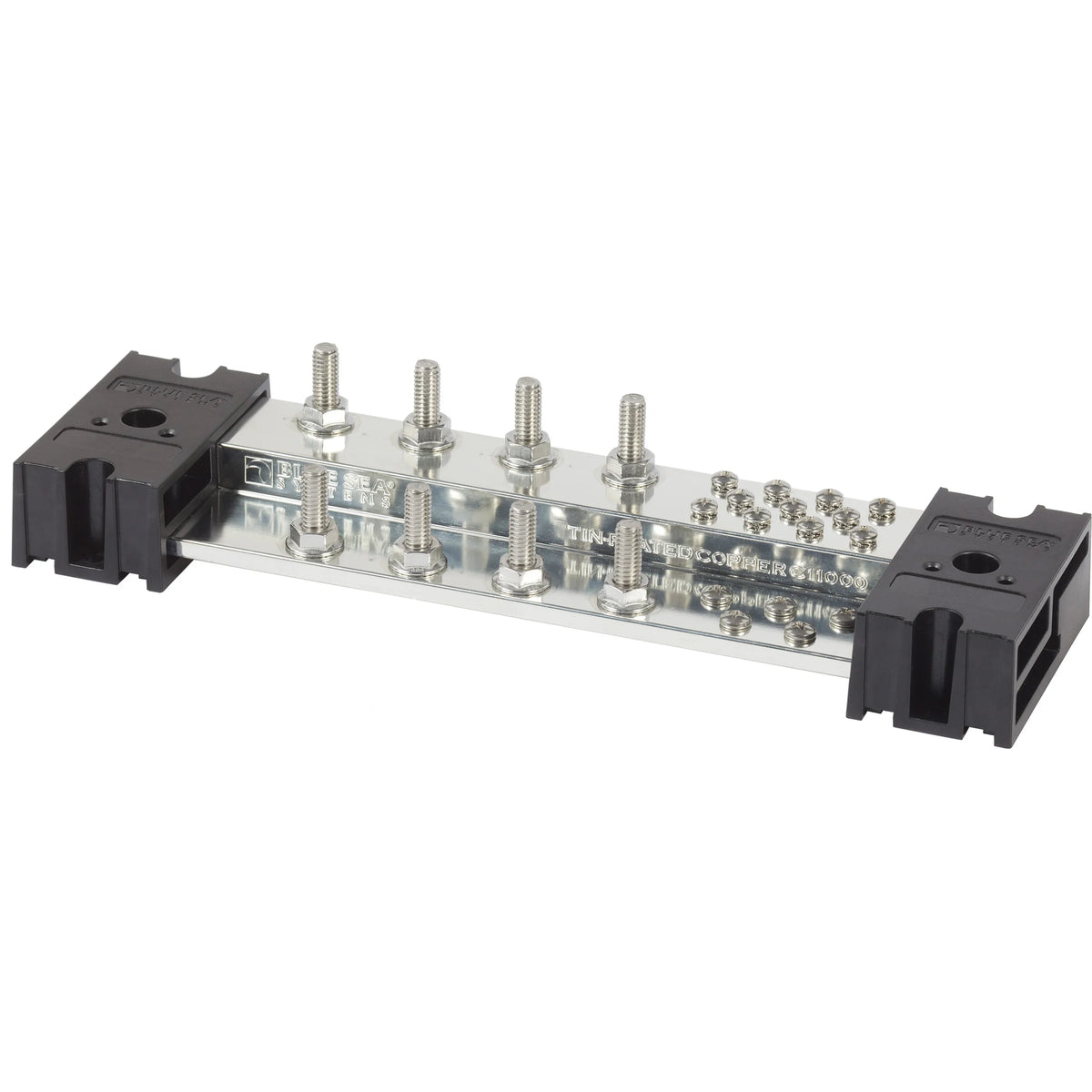 Blue Sea Systems PowerBar 1000 Busbar, 1000A, 150V, Tin-Plated Copper, Snap-On Insulating Cover