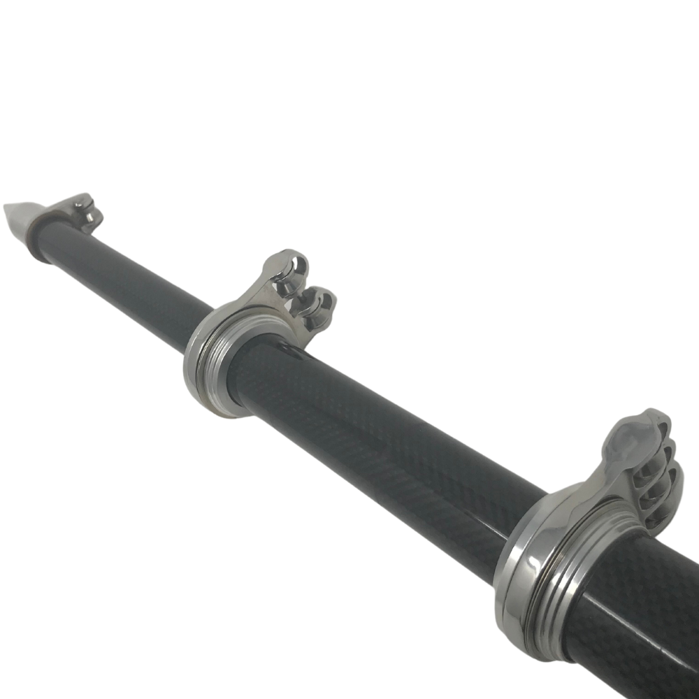 TACO Marine OT-CF Series Carbon Fiber Tele-Outrigger Poles, 1-1/2 in, Pair