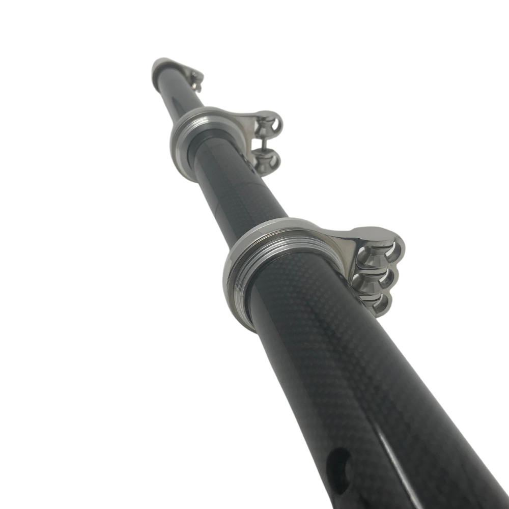 TACO Marine OT-CF Series Carbon Fiber Tele-Outrigger Poles, 1-1/2 in, Pair