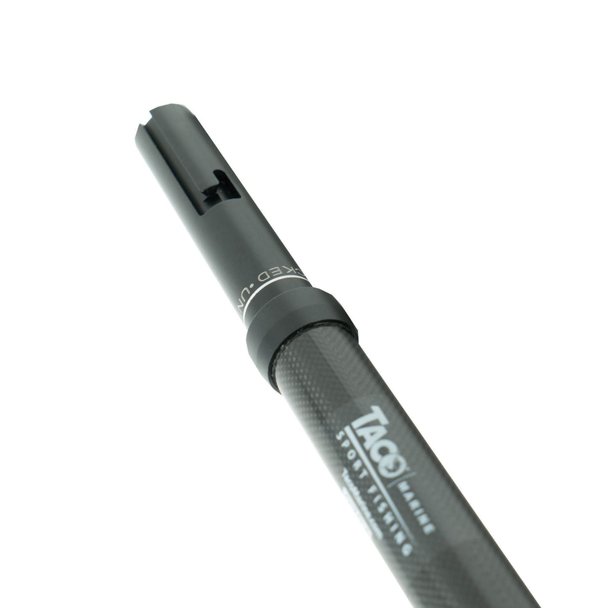 TACO Marine Carbon Fiber Twist & Lock Tele-Outrigger Poles, For GS-500 Mounts, 1-1/2 in, Type 316L SS Rings, 2pk
