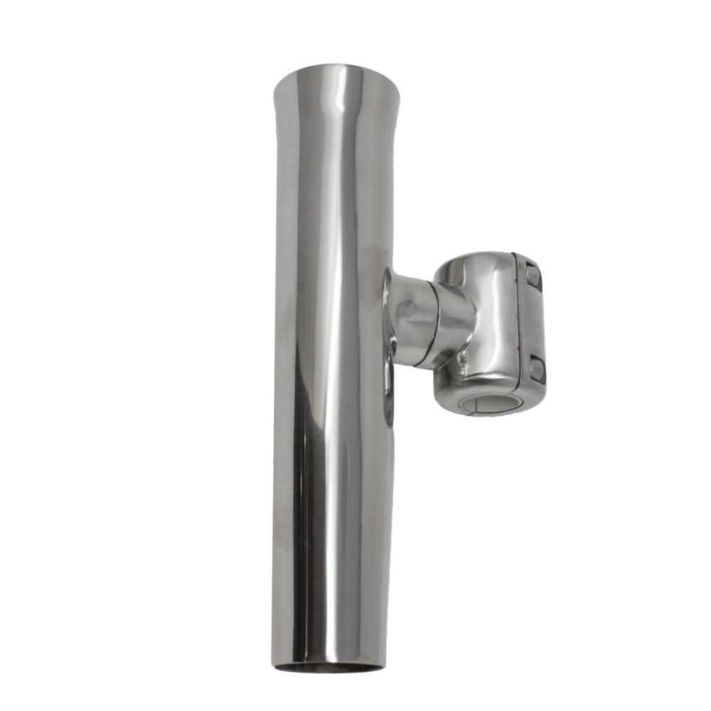 TACO Marine Clamp-On Adjustable Rod Holder, Type-316L Stainless Steel, 1-5/8 in ID