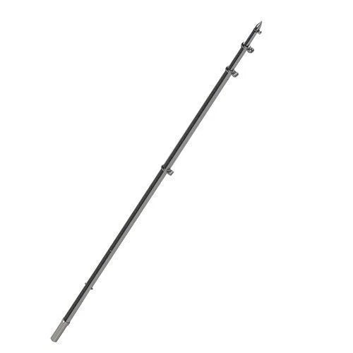 TACO Marine 18 ft Deluxe Aluminum Tele-Outrigger Poles, Pair, For GS-280/2801/380/390/400 Mounts, 1-1/2 in Butt, 360 Degree Swivel Collars